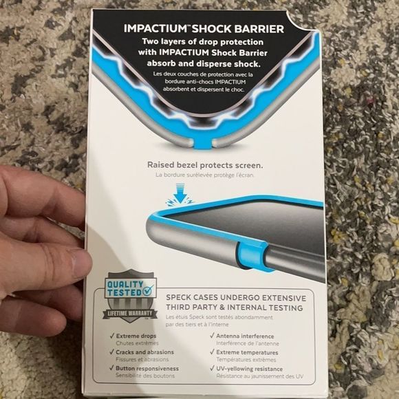 Speck presidio metallic iPhone X case - Picture 2 of 6